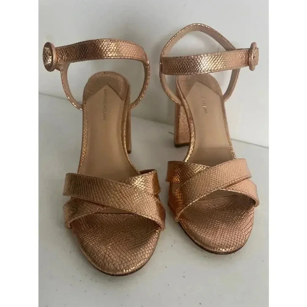 Women's Antonio Melani Rose Gold Gwen’s Sandals Size 7M GUC!‎ - Picture 3 of 10